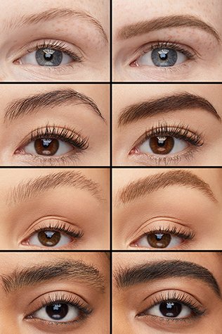 Griglia prima e dopo info prodotto Matita Tattoo brow 36h