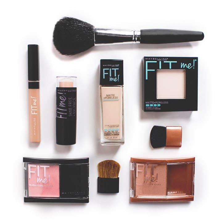 Fit Me foundation blush concealer face regimen 