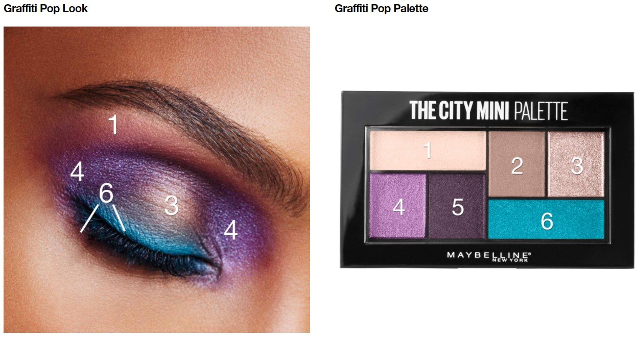 Maybelline City Mini Palette opzione Macro occhio graffiti pop